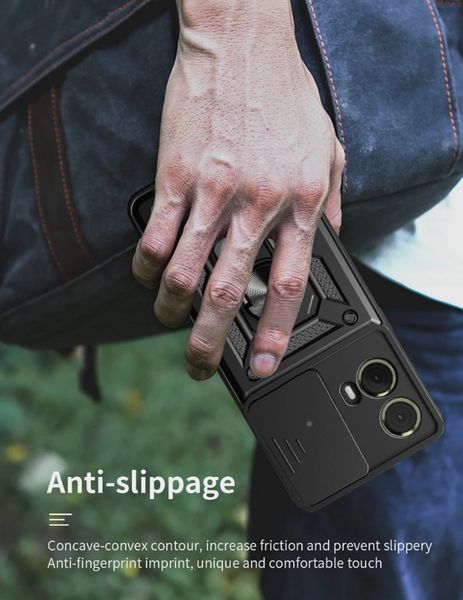 PC + TPU чохол Camshield Armor для Motorola Edge 50 Fusion / зелений 201212 фото