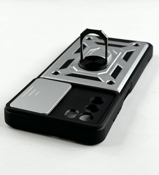 PC + TPU чохол Camshield armor для ZTE Blade V40 Vita сріблястий 096619 фото