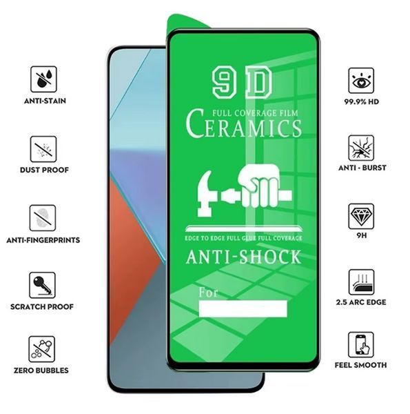 Керамічне захисне скло CERAMIC для Samsung Galaxy A05 / чорний 202495 фото