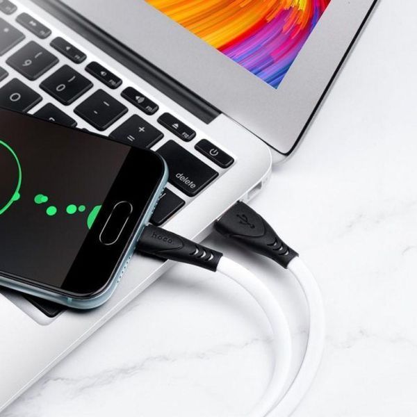 USB-кабель Hoco X42 Soft Silicone Micro USB Cable (1m) (3 кольори) 80604 фото