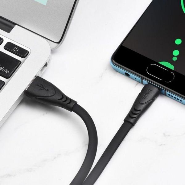 USB-кабель Hoco X42 Soft Silicone Micro USB Cable (1m) (3 кольори) 80604 фото