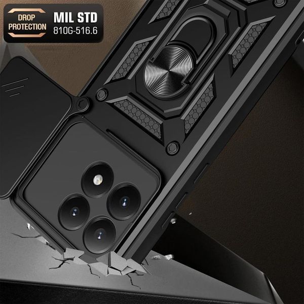 PC + TPU чехол Camshield armor для Xiaomi 15T / серебристый 100672 фото