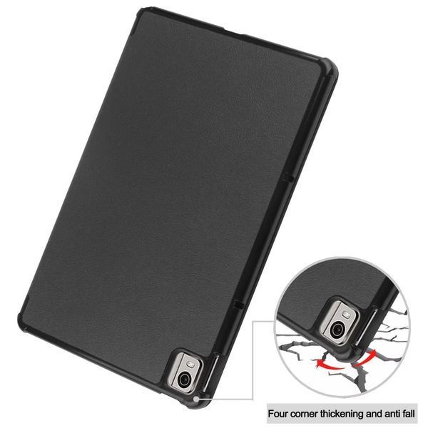 Шкіряний чохол книжка Crazy Horse для Nokia T21 чорний 90037 фото