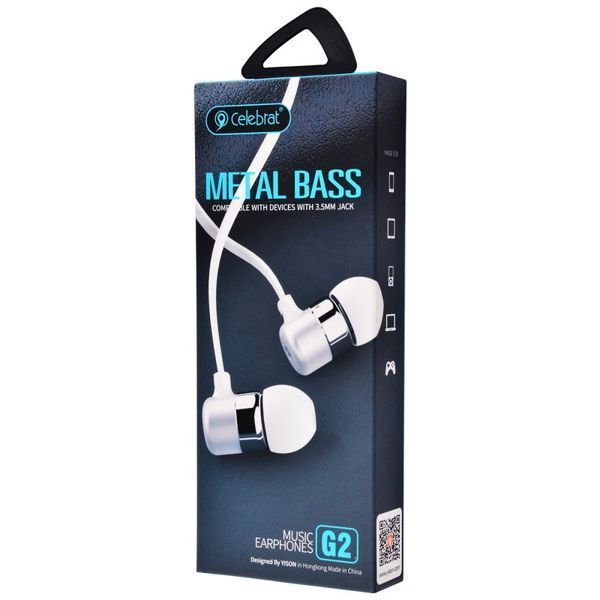 Навушники Celebrat G2 Metal Bass (3 види) 54295 фото
