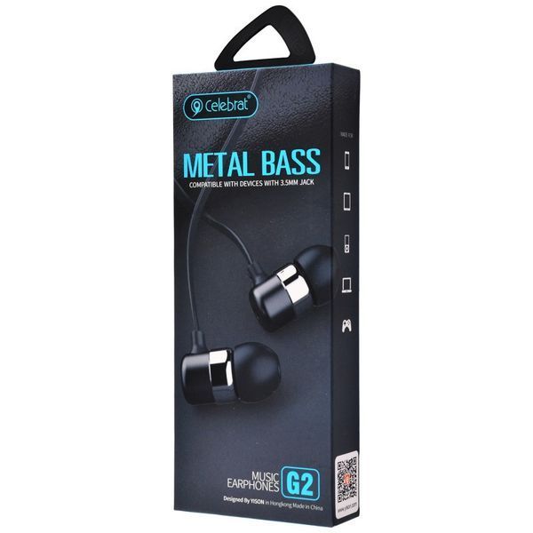 Навушники Celebrat G2 Metal Bass (3 види) 54295 фото