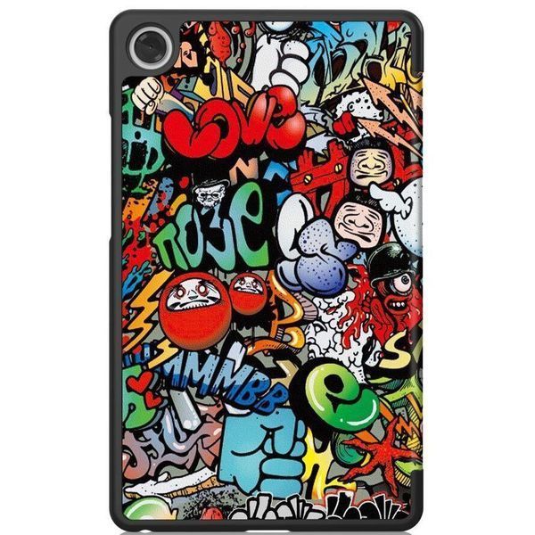 Чохол книжка Crazy Horse на планшет Lenovo Tab One (8.7") / graffiti 100070 фото