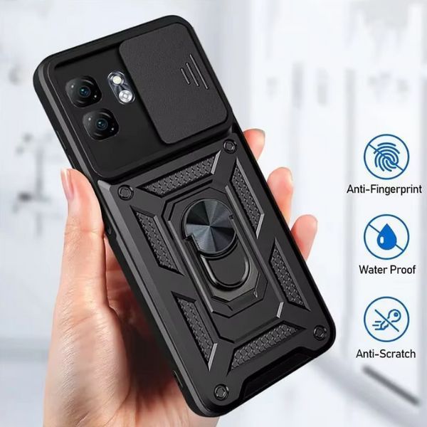PC + TPU чехол Camshield Armor для Infinix Hot 50i (X6531B) / черный 097994 фото