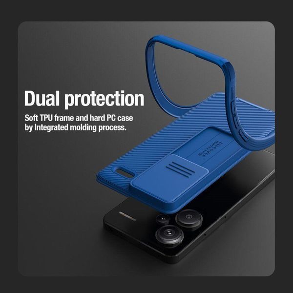 Чехол CamShield Pro Case Nillkin на Xiaomi Redmi Note 13 Pro Plus (5G) / синий 096612 фото