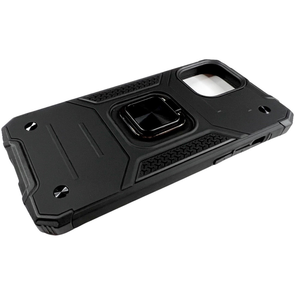 PC + TPU чехол New Transformer для iPhone 13 Pro Max (на айфон 13 про макс) черный 085775 фото