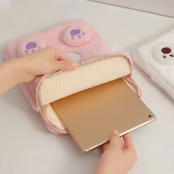Чехол-сумка Fluffy bag на планшет Lenovo Tab K11 2024 (11") / Dog white 099644 фото