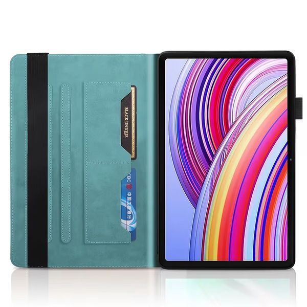Чехол книжка Wood Book на планшет Xiaomi Redmi Pad Pro (12.1") / голубой 098704 фото