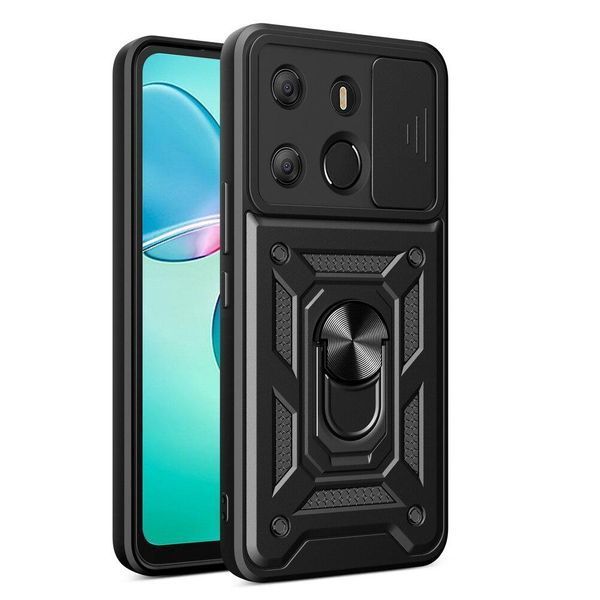 PC + TPU чохол Camshield armor для Tecno Spark Go 2023 / сріблястий 089283 фото