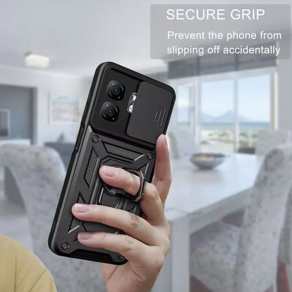 PC + TPU чехол Camshield Armor для Infinix Hot 50i (X6531B) / черный 097994 фото