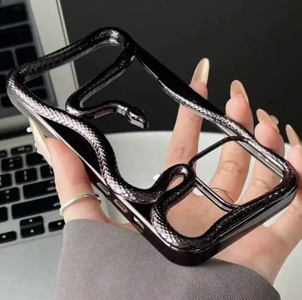 TPU чохол Snake для iPhone 14 Pro Max / black 202147 фото