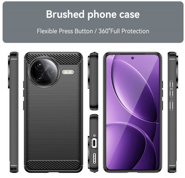 TPU чехол накладка Urban для Poco F7 Ultra / черный 202903 фото
