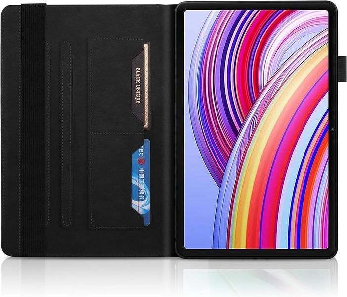 Чохол книжка Wood book на планшет Xiaomi Redmi Pad 2 (11") / чорний 099983 фото