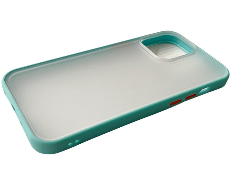 TPU чохол Matte Color Case (TPU) на iPhone 14 Pro Max (на айфон 14 про макс) бірюзовий 086263 фото
