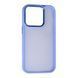 TPU чохол Matte Metal Buttons на iPhone 14 Pro Max (на айфон 14 про макс) блакитний 086616 фото 2