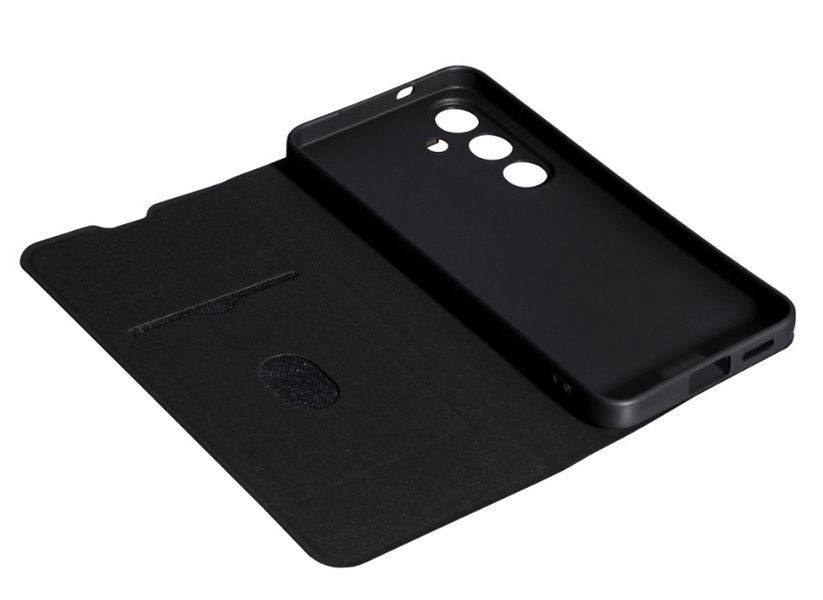 Кожаный чехол книжка Fibra case на Samsung Galaxy S25 Plus / фиолетовый 202119 фото