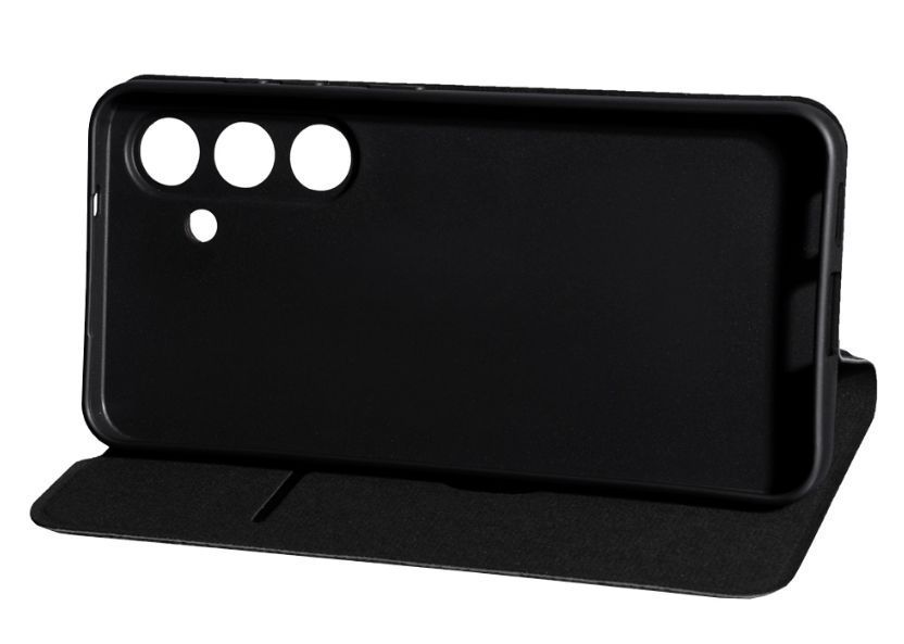 Кожаный чехол книжка Fibra case на Samsung Galaxy S25 Plus / фиолетовый 202119 фото