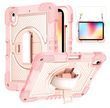 PC + TPU чохол Carbon Armor Cover Tablet на Samsung Galaxy Tab S10 FE (10.9") / рожевий