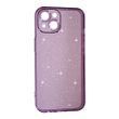 Чохол силіконовий Clear Shine на iPhone 15 / фіолетовий