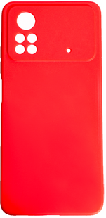 TPU чехол Smitt накладка бампер для Poco X4 Pro 5G (на поко х4 про) красный 085989 фото