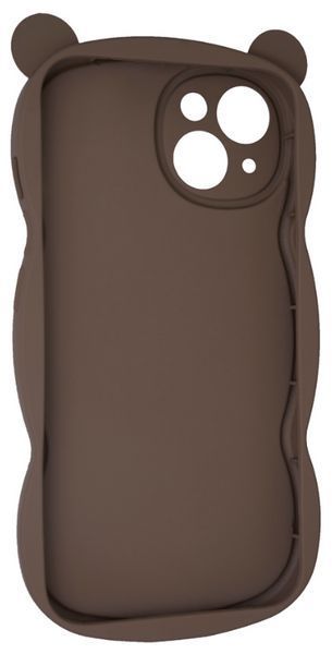 Силіконовий 3D чохол Hello Bear для iPhone 15 / brown 202489 фото
