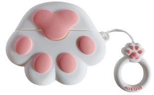 Гумовий чохол із карабіном для AirPods 3 Котяча лапка 097062 фото