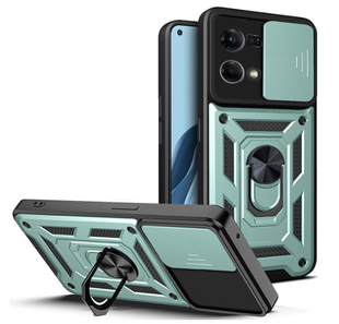 PC + TPU чохол Camshield armor для Oppo Reno 7 / зелений 091211 фото
