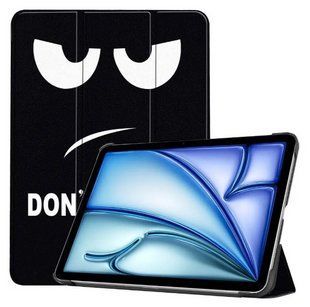Кожаный чехол книжка Crazy Horse на планшет iPad Air 4 10.9" (2020) / dont touch me 202709 фото