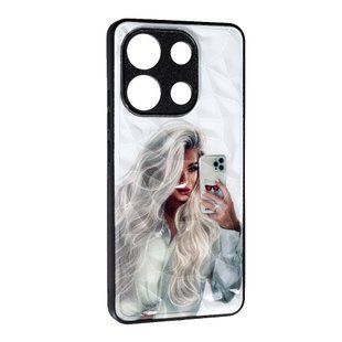 Чехол накладка Prisma Ladies для Xiaomi Redmi Note 13 (4G) Girl with Phone 096180 фото