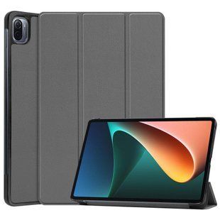 Чехол книжка Crazy Horse для Xiaomi Pad 5 / Xiaomi Pad 5 Pro (11") / серый 093994 фото