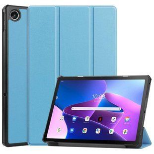 Шкіряний чохол книжка Crazy Horse для Lenovo XiaoXin Pad 2022 блакитний 095397 фото