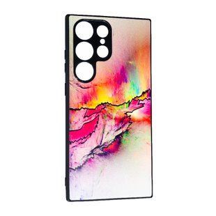 TPU чехол Marble Ultraviolet для Samsung Galaxy S23 Ultra Red 088607 фото