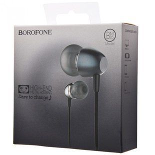 Навушники Borofone BM16 Metal Housing with 3.5 mm чорні 54313 фото