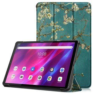Кожаный чехол книжка Crazy Horse для Lenovo Tab K10 сакура 095658 фото