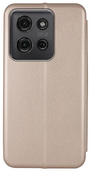 Чохол книжка Elegant book для Motorola G75 (5G) / золотистий 202525 фото