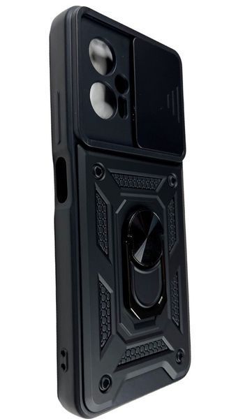 PC + TPU чохол Camshield armor на Poco X4 GT (на поко х4 нт) чорний 086740 фото
