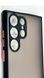 TPU чохол накладка Matte Color Case для Samsung Galaxy S23 Ultra чорний 092168 фото 3