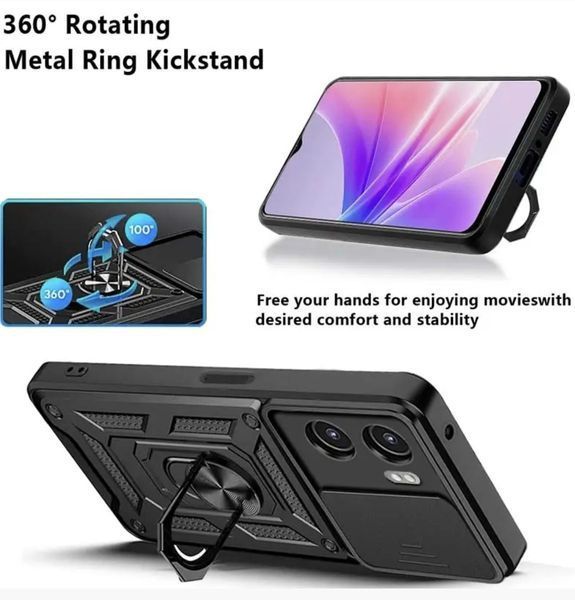 PC + TPU чохол Camshield Armor для OPPO A6X / червоний 100958 фото