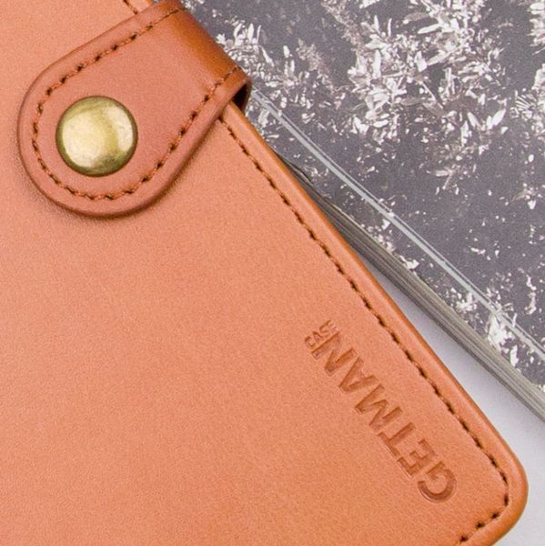 Шкіряний чохол книжка Galant Book для Xiaomi Redmi 14C / коричневий 201186 фото