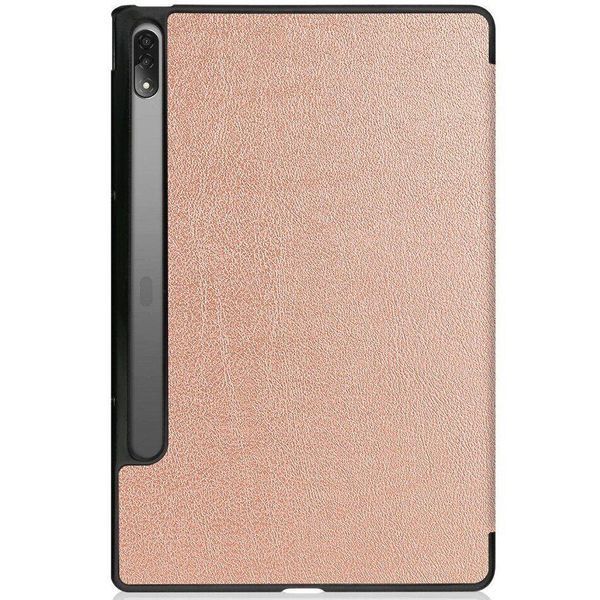 Шкіряний чохол книжка Crazy Horse для Lenovo Tab P12 Pro (12.6") / rose gold 093858 фото