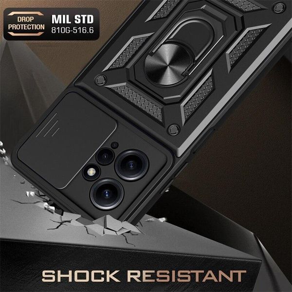PC + TPU чохол Camshield armor на Xiaomi Redmi 12 / червоний 090116 фото