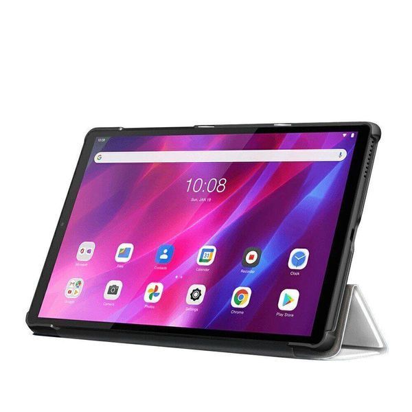 Кожаный чехол книжка Crazy Horse для Lenovo Tab K10 сакура 095658 фото