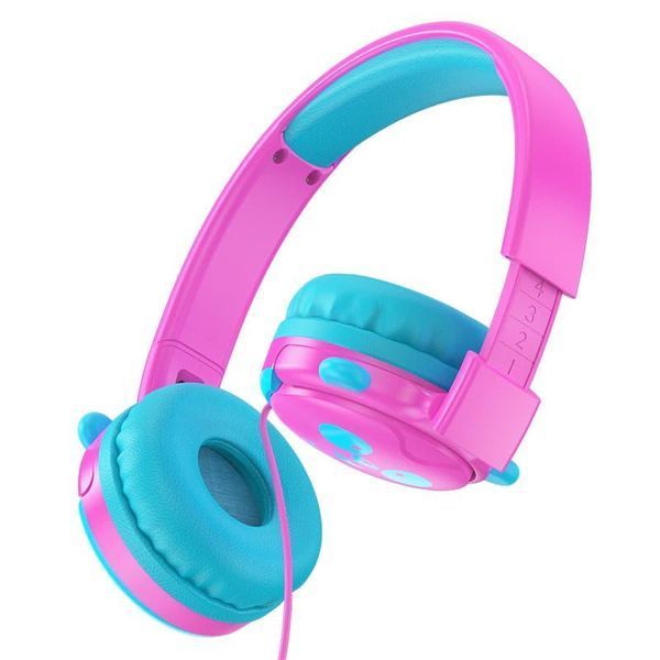 Бездротові навушники Hoco W31 PANDA Cheerful Headphones рожевий 87682 фото