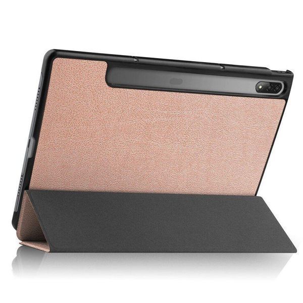 Шкіряний чохол книжка Crazy Horse для Lenovo Tab P12 Pro (12.6") / rose gold 093858 фото