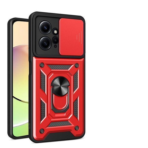 PC + TPU чохол Camshield armor на Xiaomi Redmi 12 / червоний 090116 фото