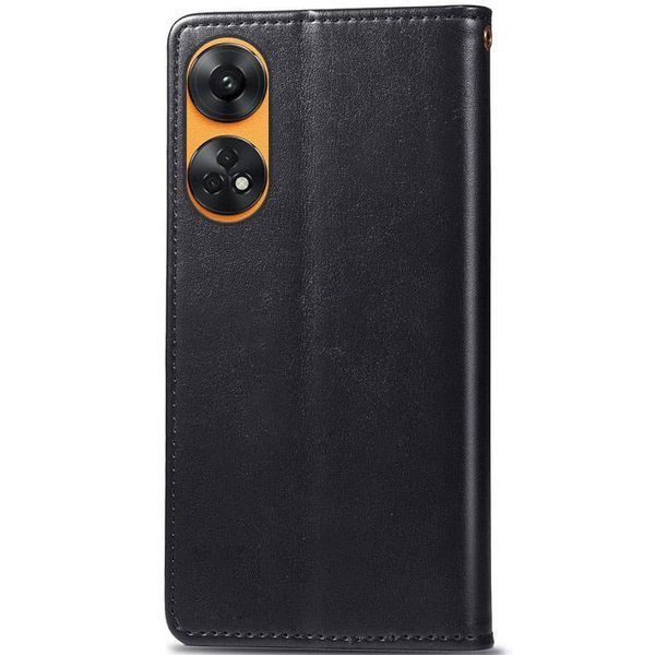 Чохол-книжка GETMAN Gallant на Oppo Reno 8T 4G чорний 88190 фото
