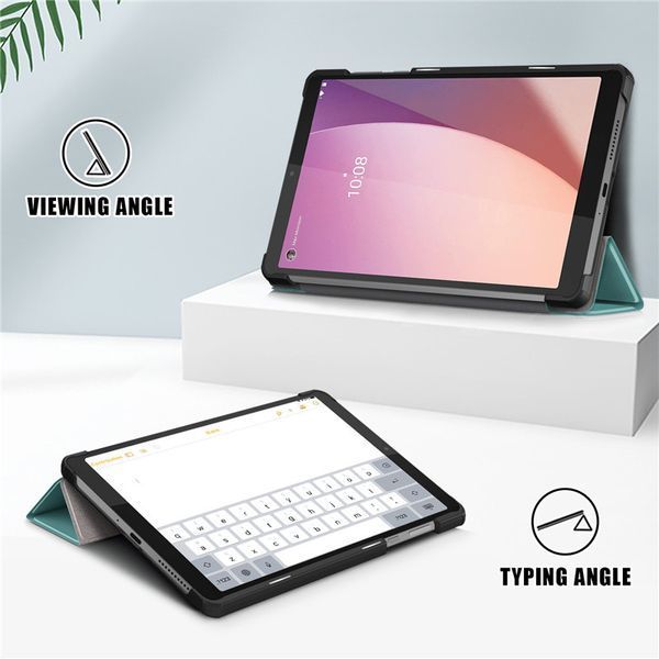 Шкіряний чохол книжка Crazy Horse для Lenovo Tab M8 4th Gen синій 090061 фото